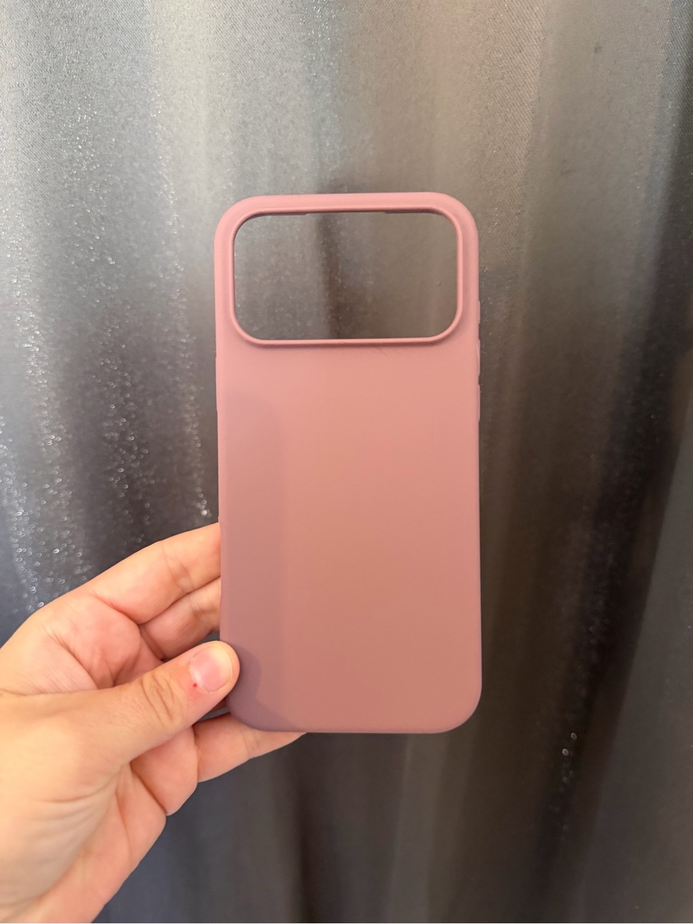 Protective Mauve Silicone Phone Case with Raised Camera Lip